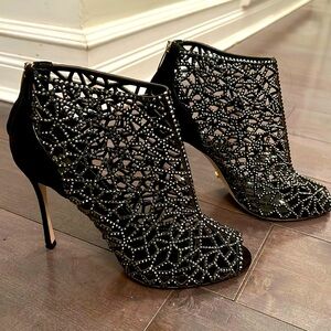 Sergio Rossi crystal booties